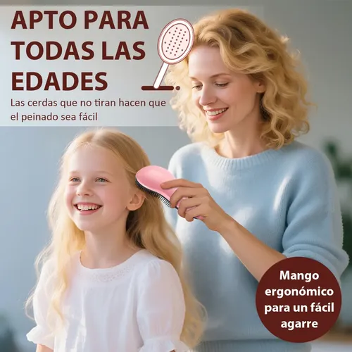 De 2 Cepillo Desenredante Pelo Rizado Peine Desenredador