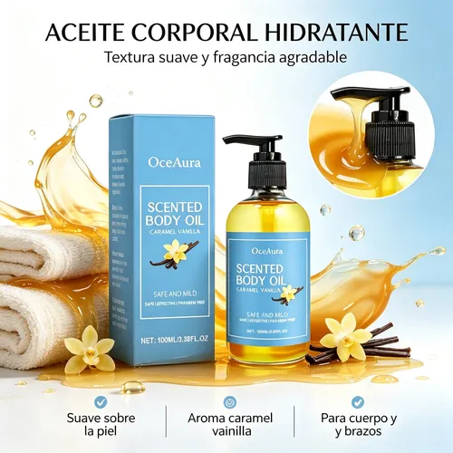 Aceite Corporal Oceaura 100ml Caramel Vanilla