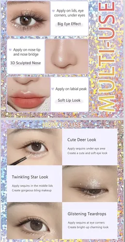Juego De 4 Delineadores De Ojos Líquidos Maquillaje Coreano
