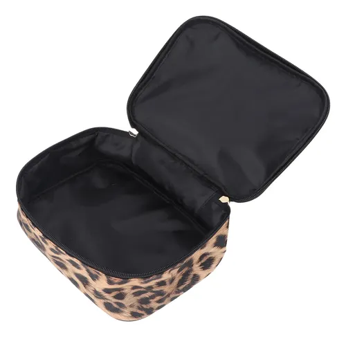 Mujer Bolsa De Maquillaje Portátil Patrón Leopardo (xy)