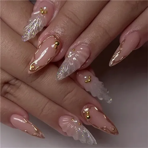 Uñas Artificiales Con Forma De Almendra