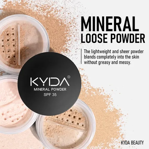 Kyda Base De Maquillaje Mineral En Polvo, Spf 35,