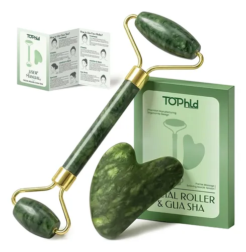 Set De Herramientas Faciales Face Roller Y Gua Sha Topold Ja