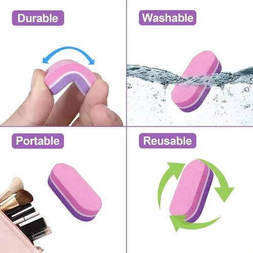 Paquete De Mini Pulidores De Uñas, 100 Bloques Pequeños De P