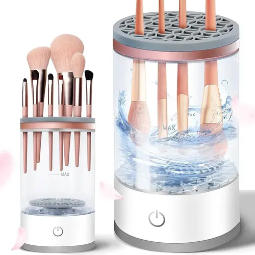 Limpiador Brochas Pinceles Maquillaje Eléctrico Usb Make Up