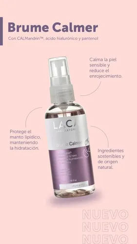 Brume Calmer 100ml Laca Hidrata Hialurónico Pantenol Momento De Aplicación Día/noche Tipo De Piel Todo Tipo De Piel