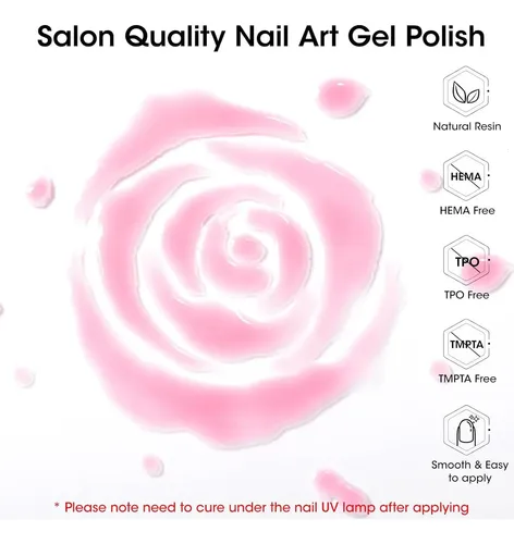 Conjunto Gel Uñas Nude 20 Colores Gellen Con Base/top Y