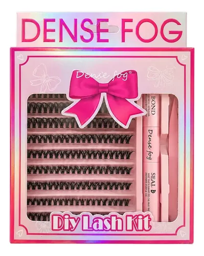 Kit Pestañas Postizas Dense Fog Con Pegamento Y Sellador Diy