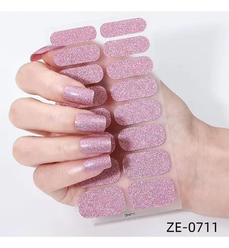 Kit De Envolturas De Uñas Completas 8sheets Con Tiras De