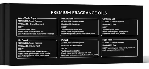 Aceites De Fragancia Hiqili 6×0.33 Fl Oz Para Velas