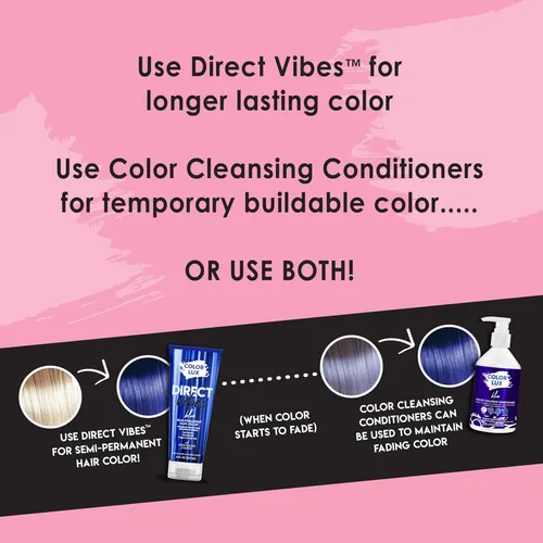 Tinte Semipermanente Para Cabello Lux Direct Vibes Blue 240