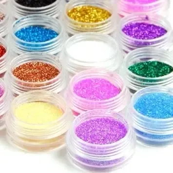 5 Mini Glitter Purpurina Todos Los Colores Uñas Ojos Rostro