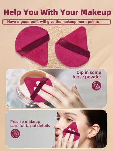 Set 30 Brochas Maquillaje Con Esponjas Y Vincha Con Neceser