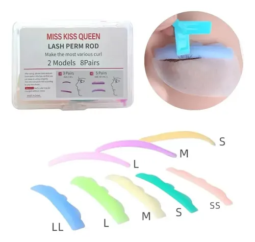 Kit De Bigudies 8 Pares Silicona Para Pestañas Calidad S M L