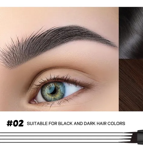 Delineador Cejas Negro Impermeable Preciso 2 Unidades