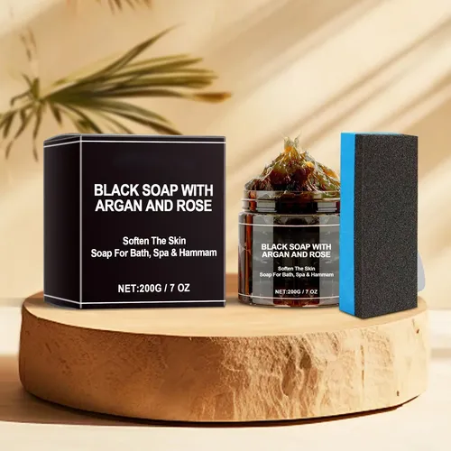 Jabón Negro Marroquí Exfoliante 200g Facial Corporal