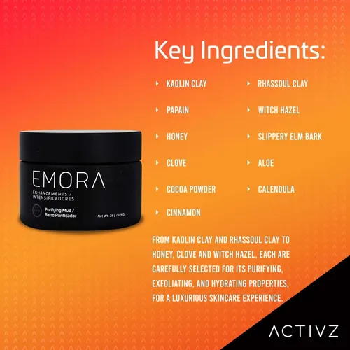 Mascarilla De Arcilla Purificadora Activz Emora 26g