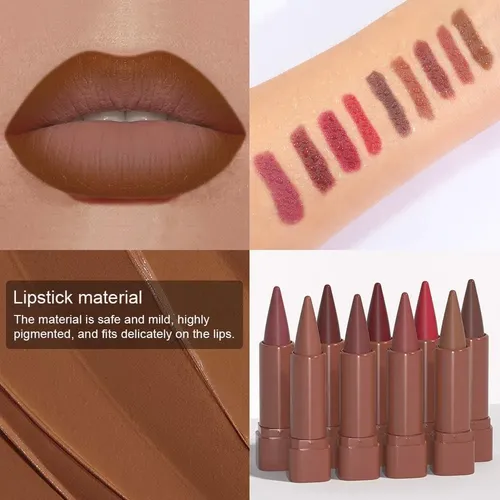 Lápiz Labial Delineador 2 En 1 Evpct Warm Brown, Tono Dúo