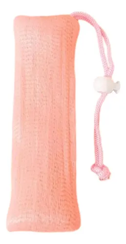 Jabón Exfoliante Corporal Con Portajabón Burbujas Rosa