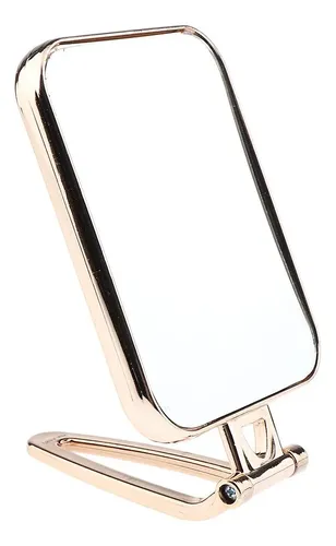Espejo De Maquillaje Para Encimera Dorado