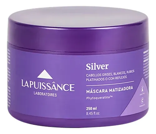 Tratamiento Capilar Matizador La Puissance Silver X250ml Ideal Uso Profesional Estetica Peluqueria Salon – Elimina Tonos Amarillos Para Un Rubio Natural