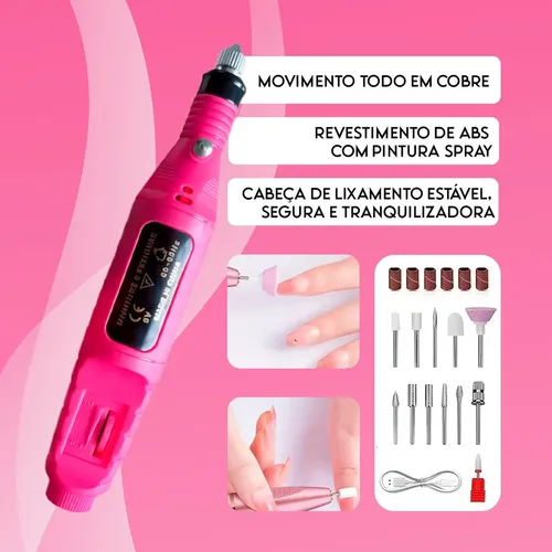 Lijadora Eléctrica Bahrein Profesional Rosa Portátil For