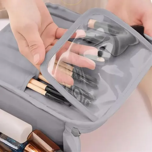 Neceser De Viaje Cosméticos maquillaje con divisiones Lookmy | Organizador maquillaje | Portacosmético Bolso Baño | Necessaire Lavable E Impermeable Para Valija Y Cartera Mujer | Neceser Valija Regalo