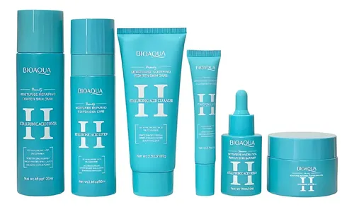 Kit Combo Rutina 6 Piezas Skincare Bioaqua Ácido Hialurónico