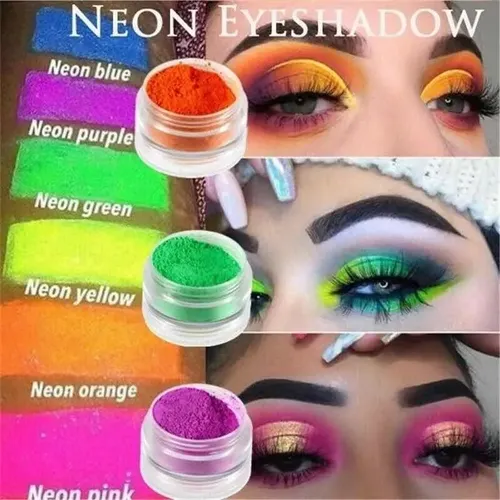 Polvos Sombras Neon Flúor X36 Frasquitos