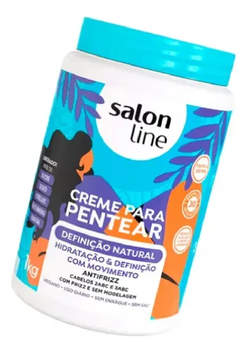 Salon Line Crema Para Peinar Anti Frizz Ondas Natural 1000gr