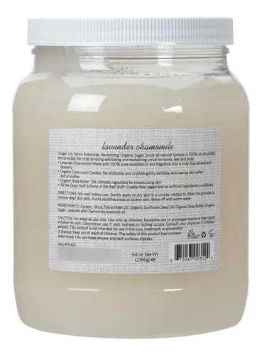 Exfoliante De Azúcar Revitalizante Ginger Lily Farms 1,89 L