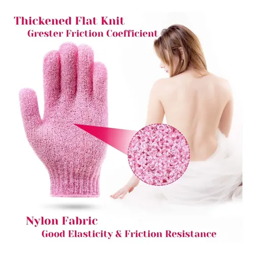 Guantes Exfoliantes X2 Limpieza Rostro Piel Facial Corporal