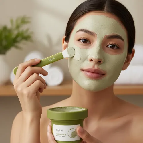 Mascarilla Coreana Beplain Mung Bean Arcilla 200ml+espatula