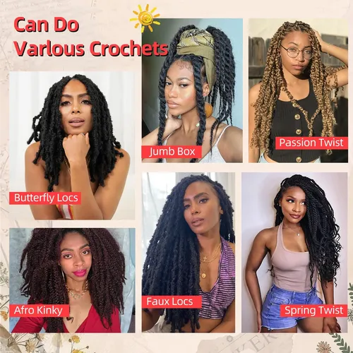 Cabello Trenzado Marley Twist Qrhsuka, 18 Pulgadas, 8 Paquet