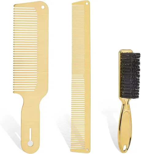Peine De Acero Inoxidable Para Barbería &re