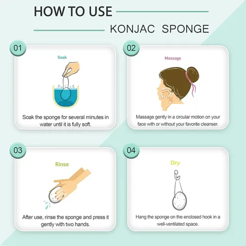 Esponja Konjac Con Carbón Activado De Puresol