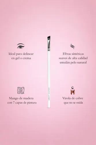 Pincel De Maquillaje Para Delineado Preciso De Melody Scher Blanco