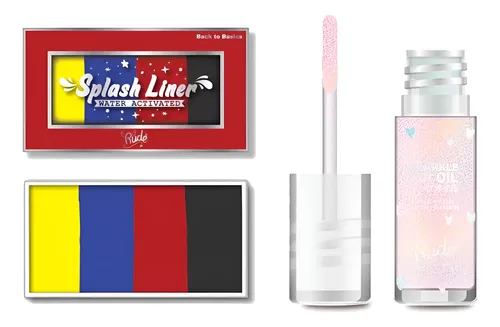 Rude Cosmetics Set De Maquillaje Para Ojos Y Gloss Labios