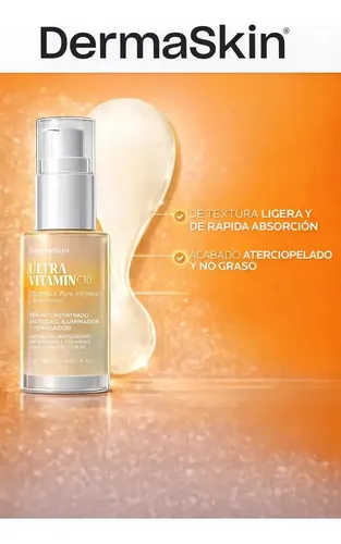 Serum Concentrado Antioxidante Ultra Vitamina C10 Dermaskin Todo Tipo De Piel Día/noche