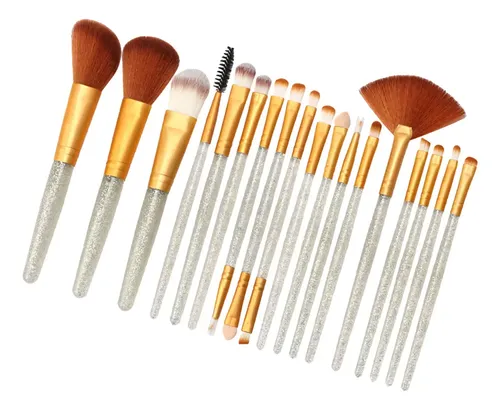 Set Cosmético Corrector De Colorete En Polvo Plata Dorada