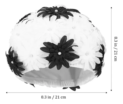 A Gorro De Natación Con Forma De Flor De Perla Hueca Ljk