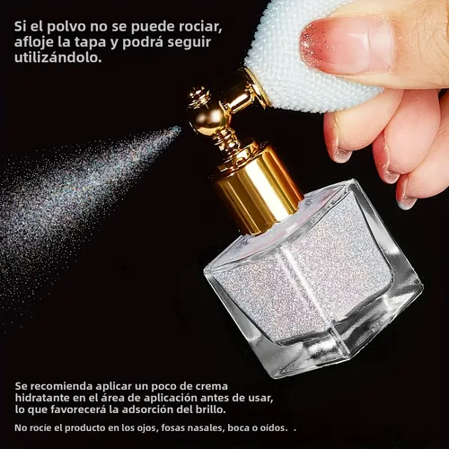 Iluminador En Polvo Con Purpurina Coratenest Para Vello Corp