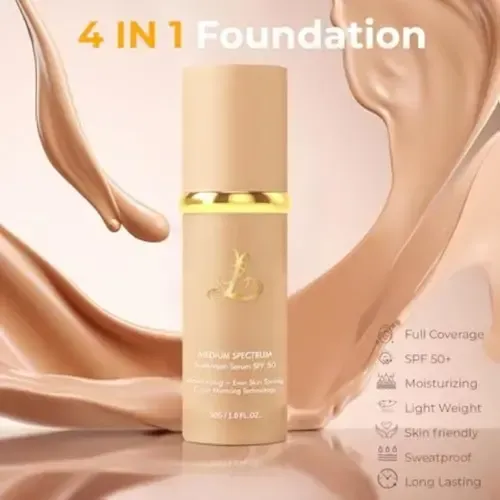 Base De Maquillaje 4 En 1 Que Cambia De Color Fps 50