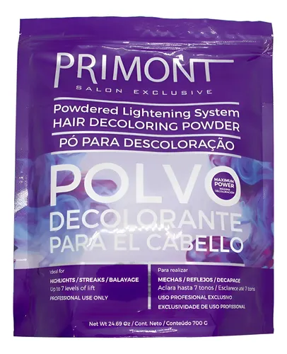 Primont Polvo Decolorante Máxima Decoloración Pelo X 700gr