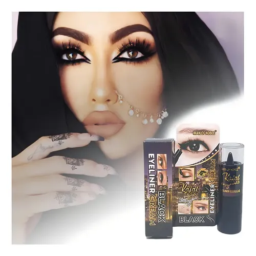 Khol Kajal En Crema Delineado De Ojos Profesional Kohol Negr Acabado Mate Color Negro