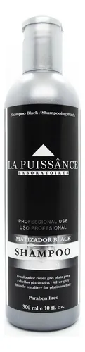 La Puissance Matizador Black Shampoo Pelo Rubio Gris X 300ml