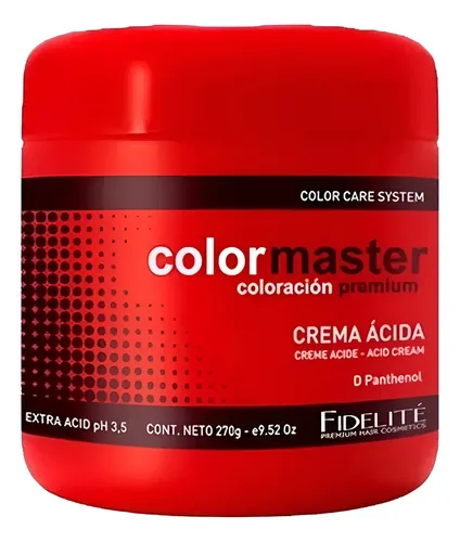 Fidelite Crema Extra Acida Mascara Capilar Color Master 270g