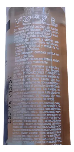 Gigot Clariderm Active Carbon Agua Micelar 100 Ml.