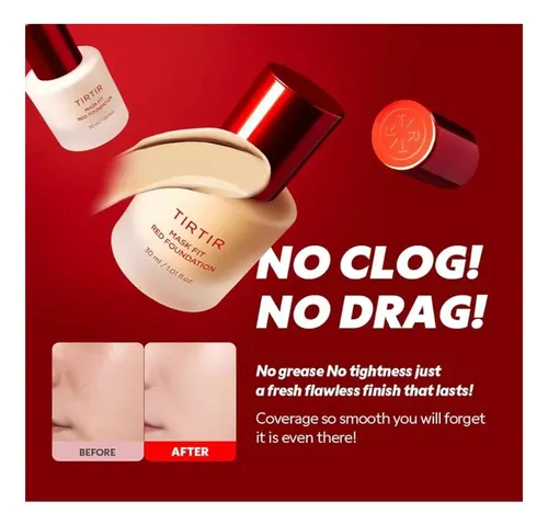 Tirtir Mask Fit Red Foundation Base Maquillaje 23n Sand