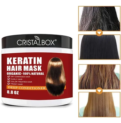 Mascarilla Capilar Keratina Cristalbox Hidratante 250ml